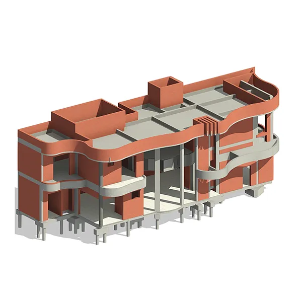 Projeto estrutural em BIM modelado em Revit